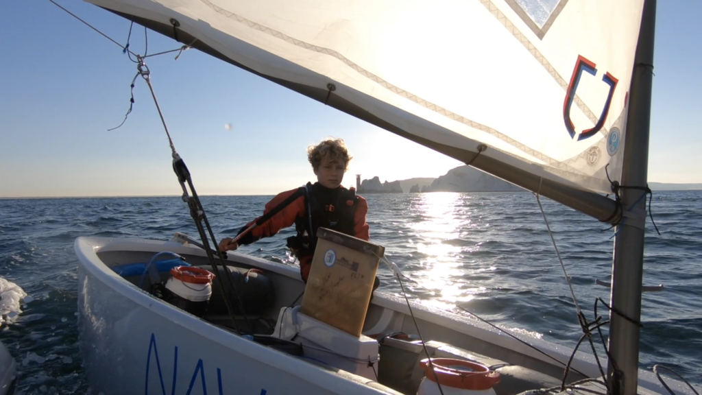 Tom 12, makes record English Channel crossing