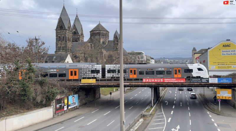 Deutschland | Züge am Bahnhof Koblenz-Stadtmitte | BBF Berlin Bretagne Fernsehen